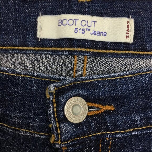 Levi's 515 Women's Jeans Boot Cut Mid Rise Stretch size 10 length 30" - Picture 4 of 9